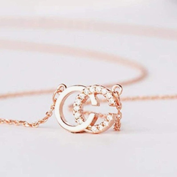 Stunning CC 18K Rose Gold Plated Earrings - Picture 6 of 7